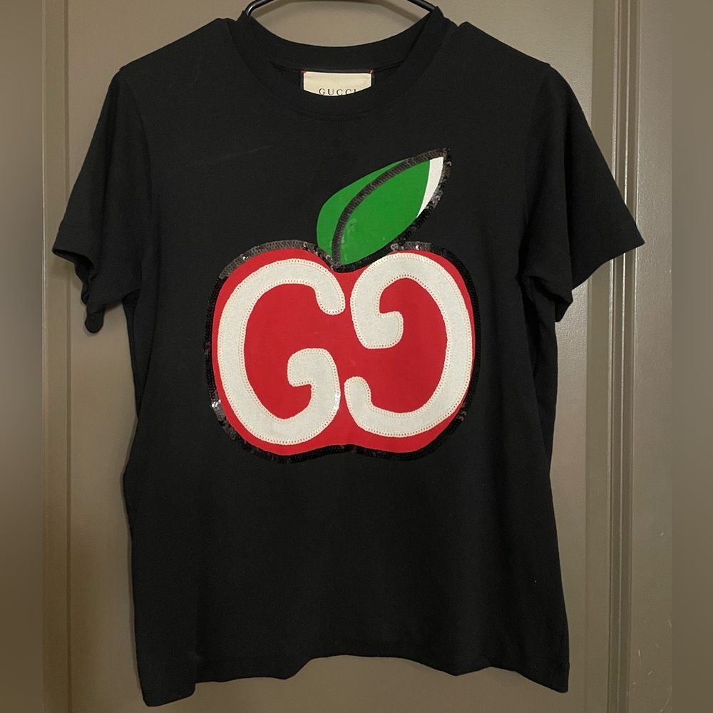 Black Gucci Apple Shirt